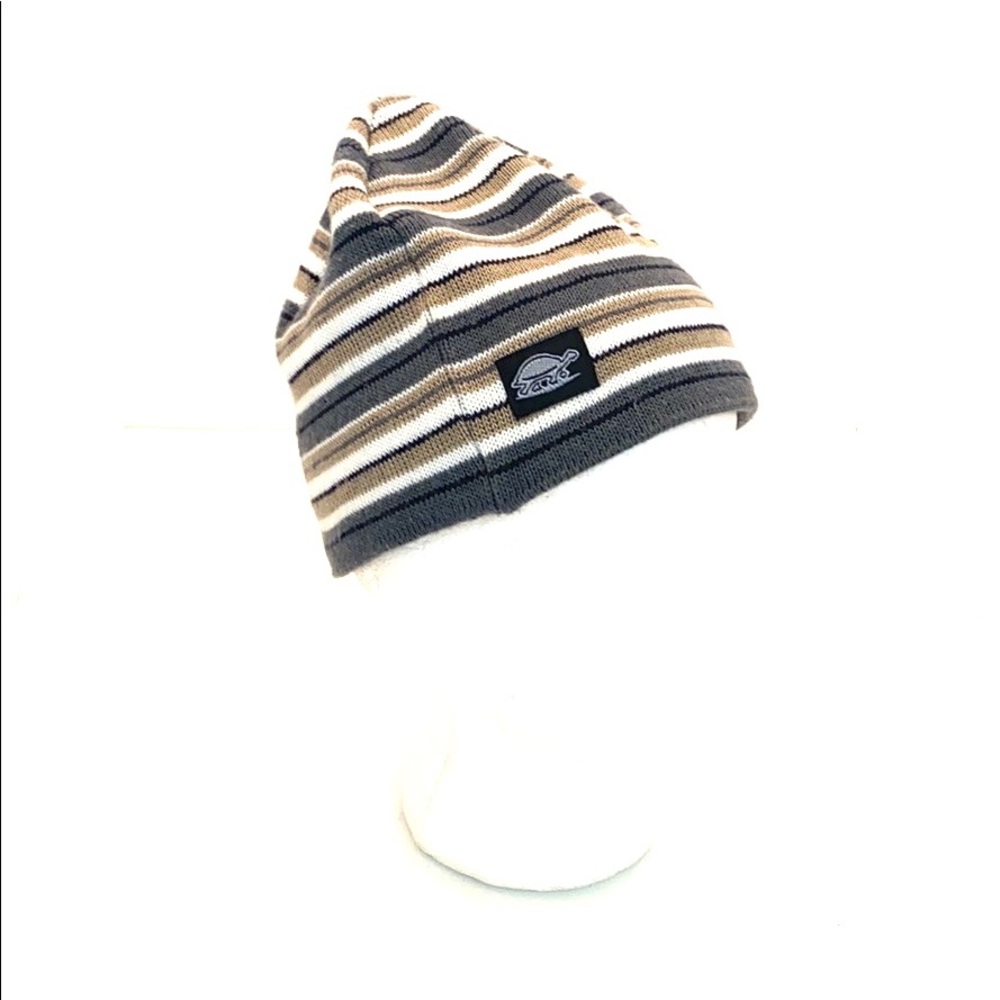 Turtle Fur Unisex Striped Tassel Beanie